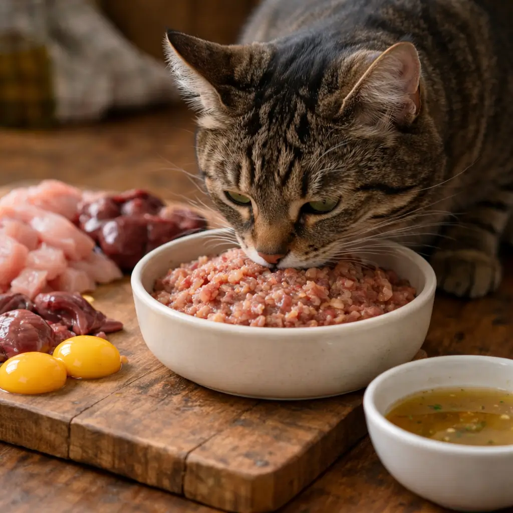 How to Make Cat Food Recipes at home with fresh natural ingredients for healthy domestic cats