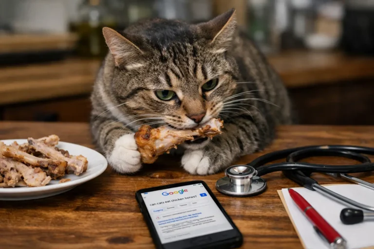 can cats eat chicken bones