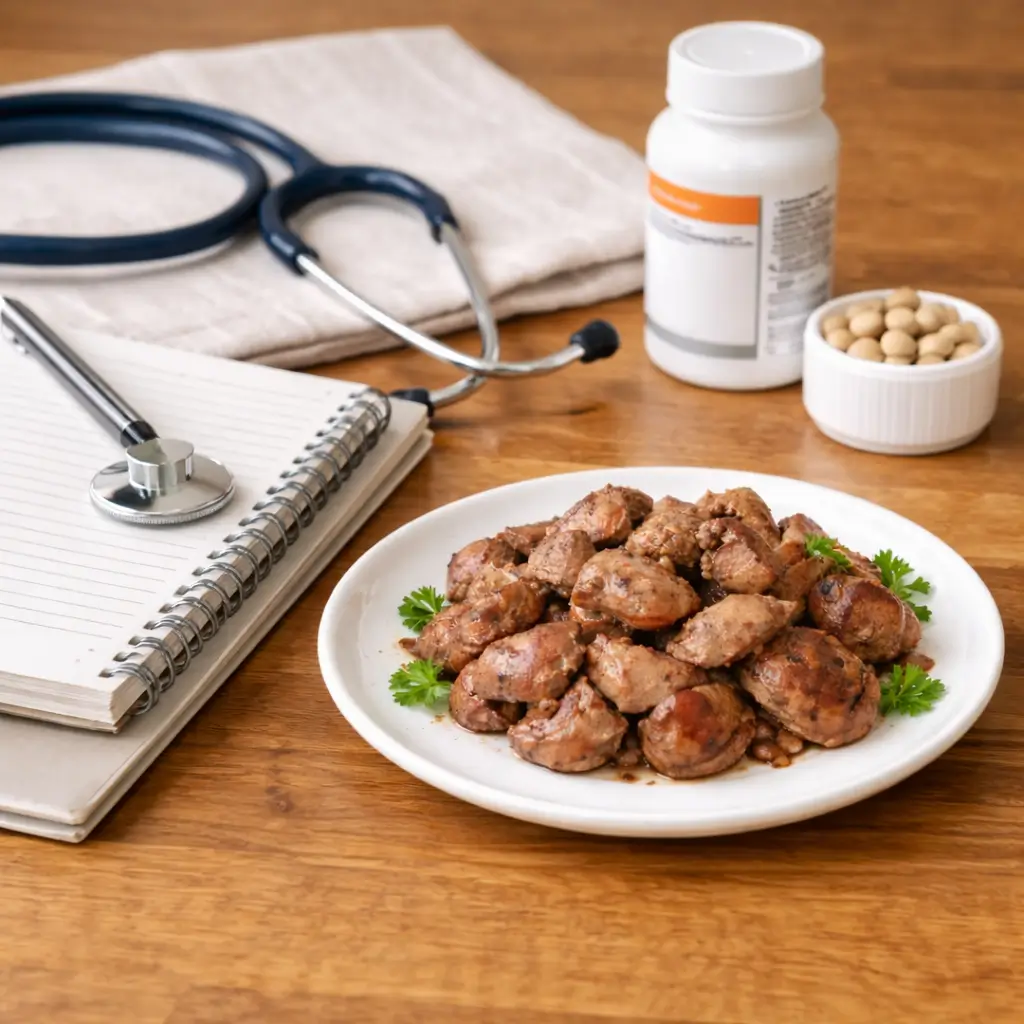 Can cats eat chicken liver too often? Visual reminder of vitamin A overdose risks
