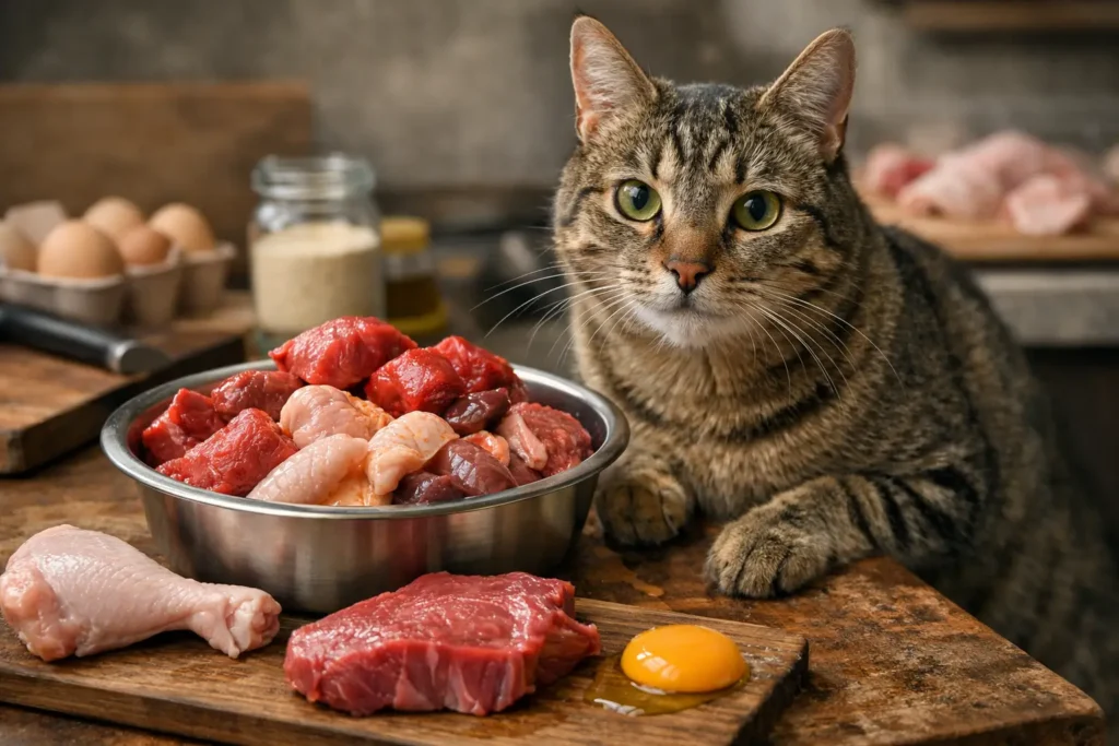 can cats eat raw meat