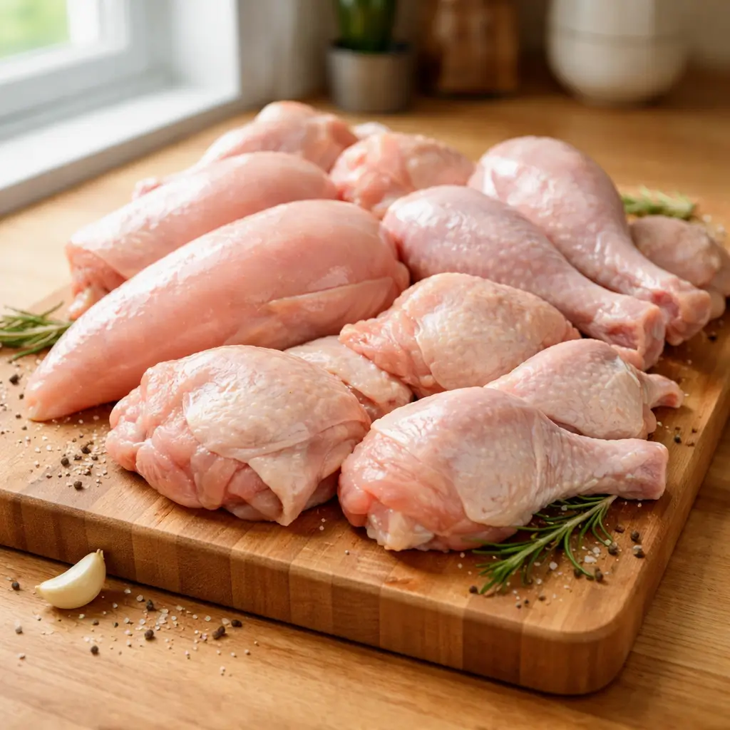 Can cats eat raw meat like chicken? Fresh raw chicken prepared carefully for cats