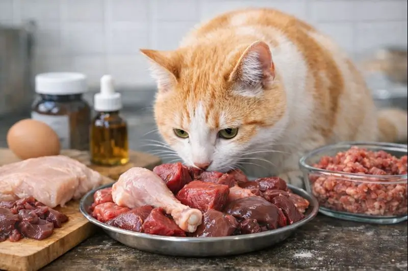 can house cats eat raw meat